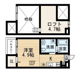 Housing Complex T2の物件間取画像